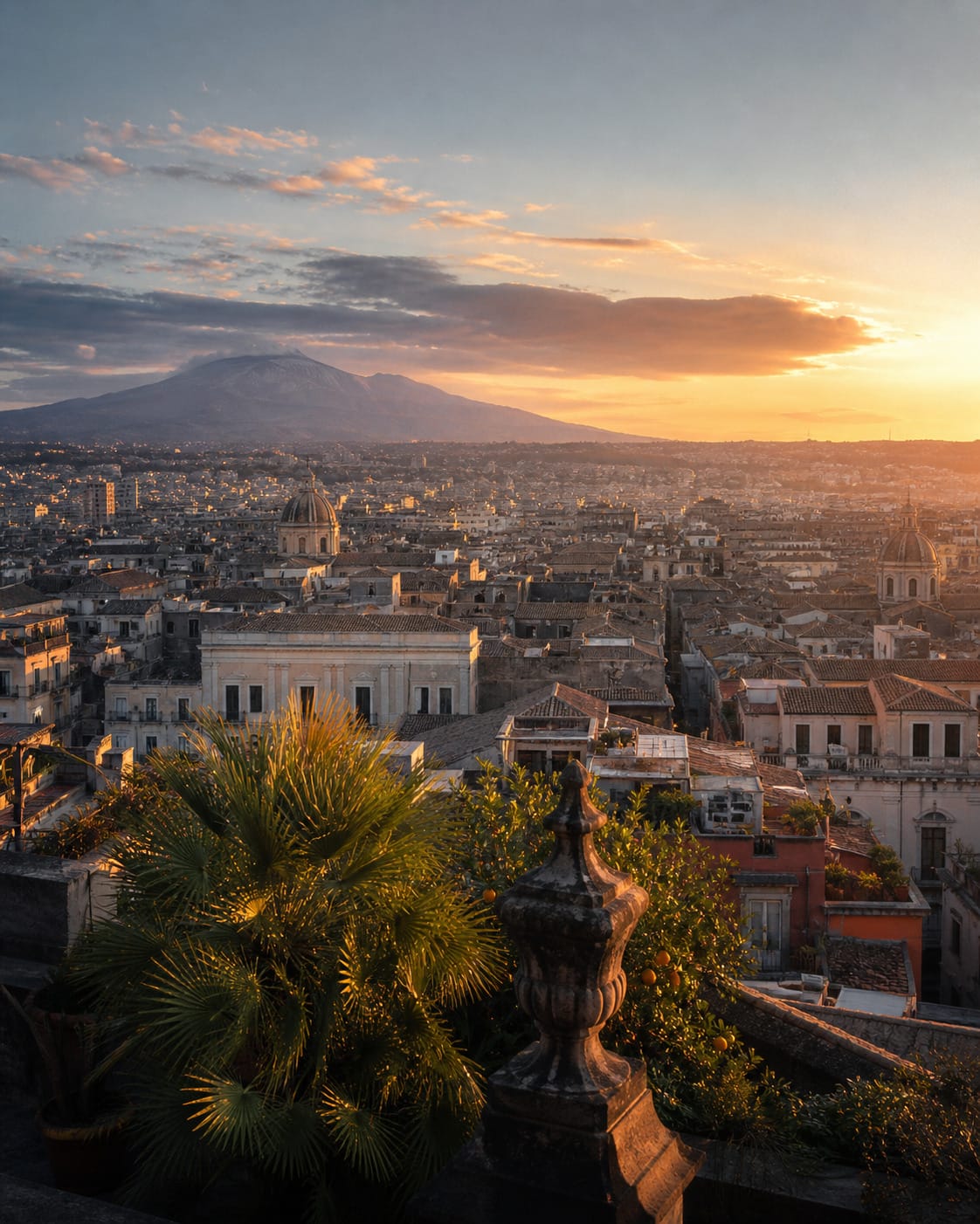 Catania - vista panoramica e Etna